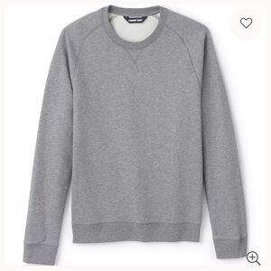 Lands' End Adult Men's Gray Crewneck Sweatshirt